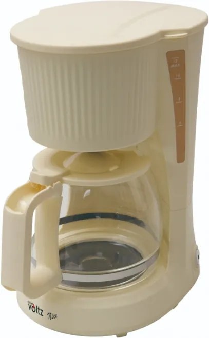 Cafetiera electrica Oliver Voltz Nice OV51170PR, 750 W, 1,5 l – 12 cesti, Mentinere a caldurii, Crem