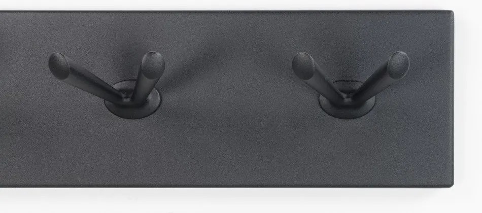 Cuier de perete negru din metal 45 cm Pull – Spinder Design