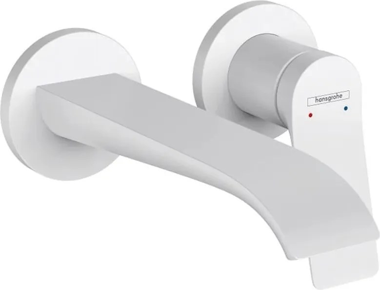 Baterie lavoar incastrata Hansgrohe Vivenis finisaj alb mat 19.2 cm fara corp ingropat