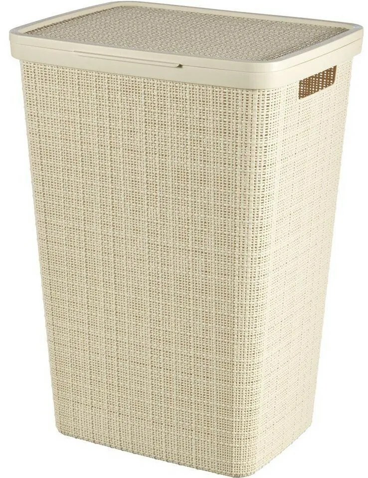 Curver Coș pentru rufe murdare Jute 58 l, bej