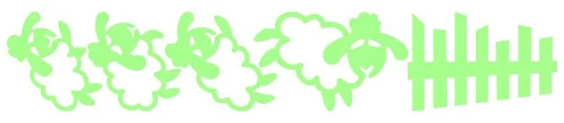 Autocolant fosforescent Fanastick Jumping Sheet