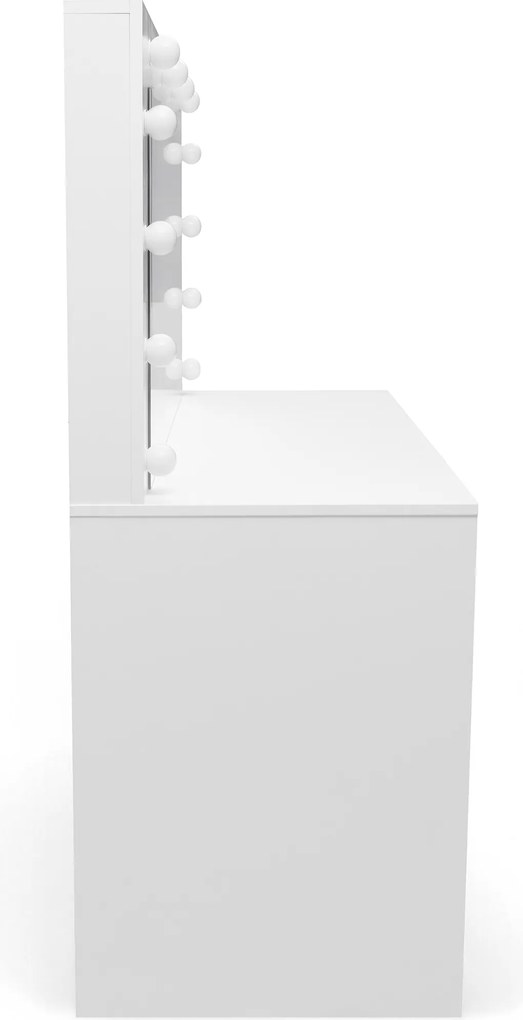 Măsuță toaletă Velinio XL 120 cm - alb