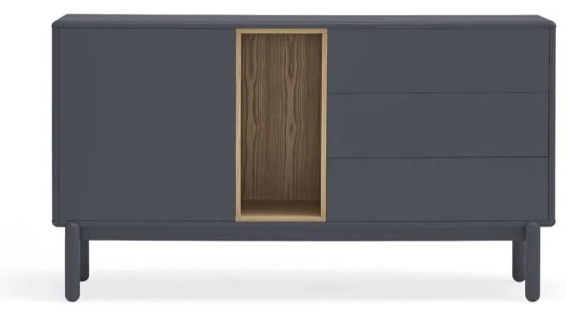 Comodă joasă gri închis 137x76 cm Corvo - Teulat