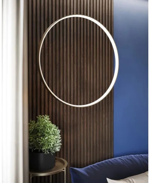 Lustră LED pe cablu RIO LED/30W/230V CRI95 4000K d. 55 cm auriu Thoro TH.221