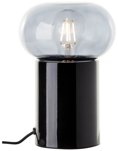 Lampă de masă Brilliant KNUT 1xE27/25W/230V negru/transparent