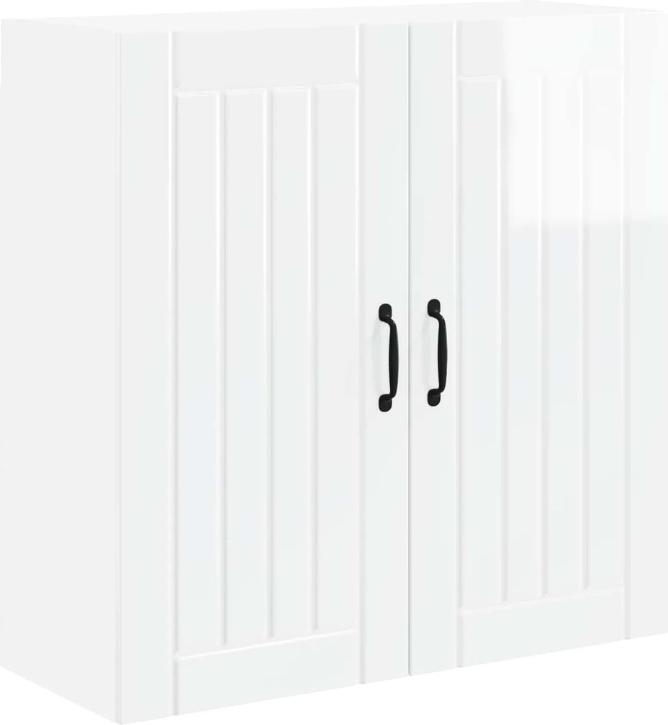 vidaXL Dulap de bucătărie Alb lucios 80 x 31 x 80 cm Lemn compozit