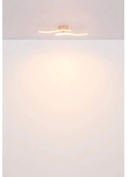 Lustră LED aplicată Globo 67178P TYLER LED/12W/230V 3000K portocaliu