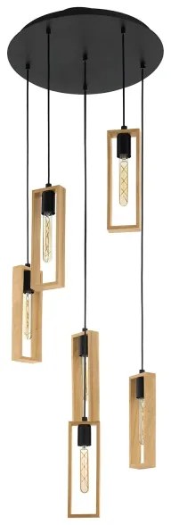 Eglo 49549 - Lustră pe cablu LITLETON 6xE27/60W/230V