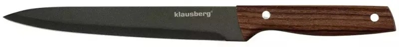 Set cutite cu suport Klausberg KB 7616, 6 piese, Otel inoxidabil, Maro/Gri
