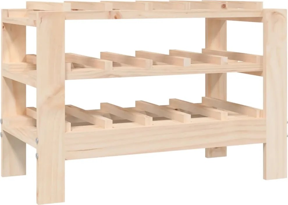 vidaXL Suport de vinuri, 61,5x30x42 cm, lemn masiv de pin