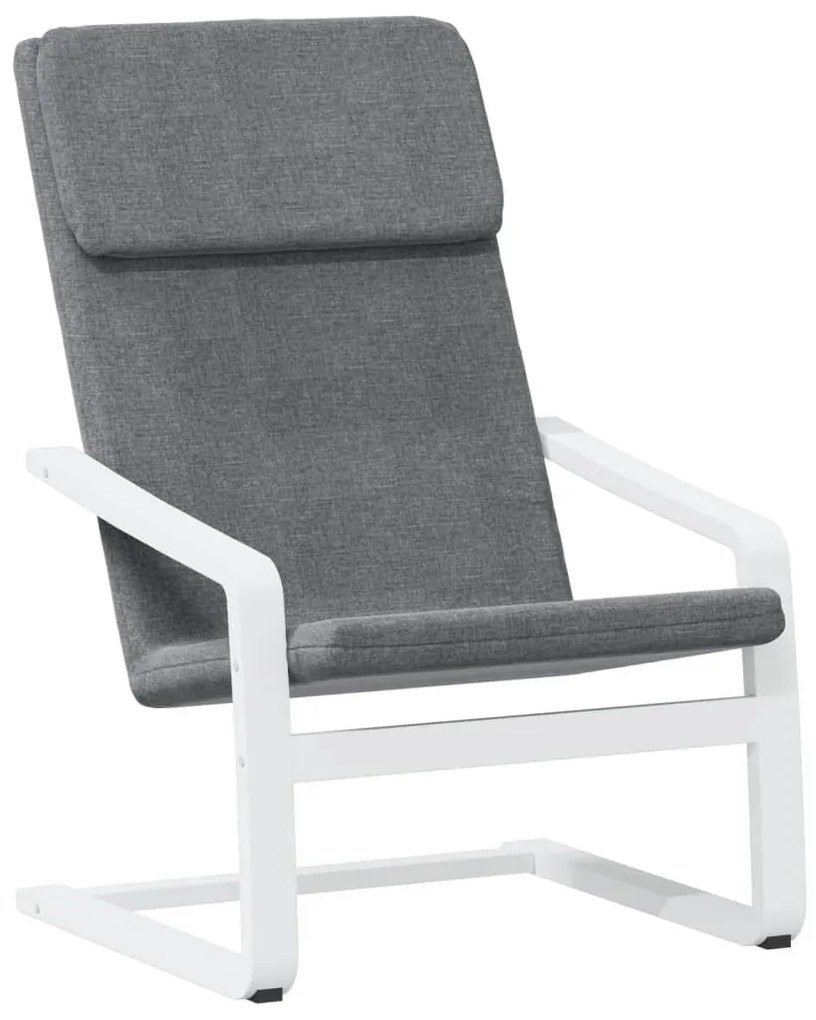 351053 vidaXL Scaun de relaxare, gri închis, material textil