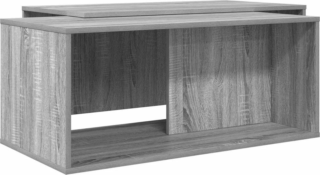 vidaXL Set de măsuțe de cafea 2 pcs Gri Sonoma Lemn compozit