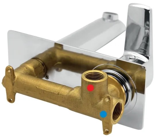 Baterie de lavoar pentru instalare ascunsă Novaservis METALIA ECO crom lucios