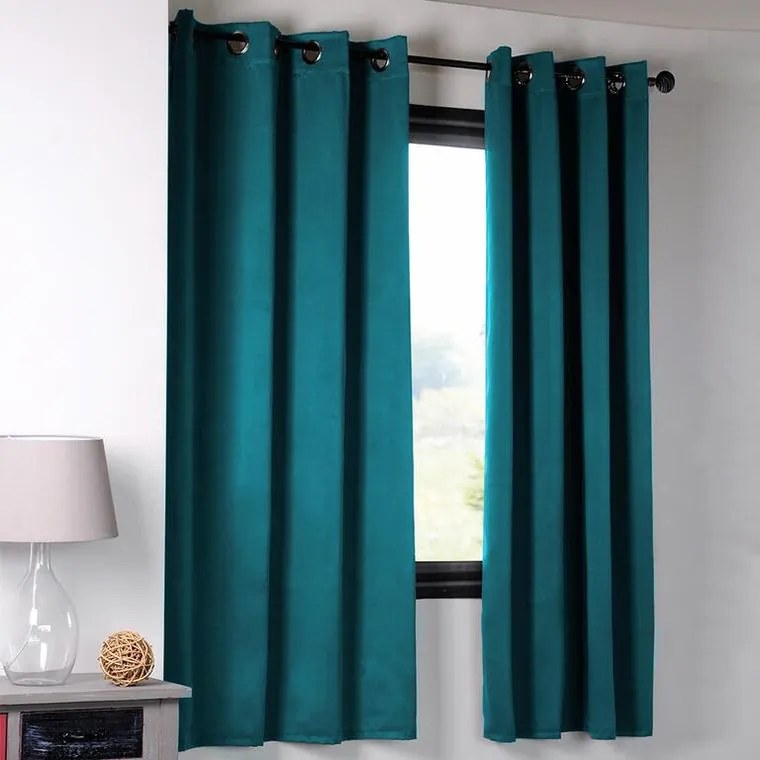 STOF Draperie groasă blackout NOTTE turcoaz închis 135 x 180 cm 1 buc