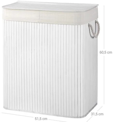 Coș pentru rufe GUS, alb