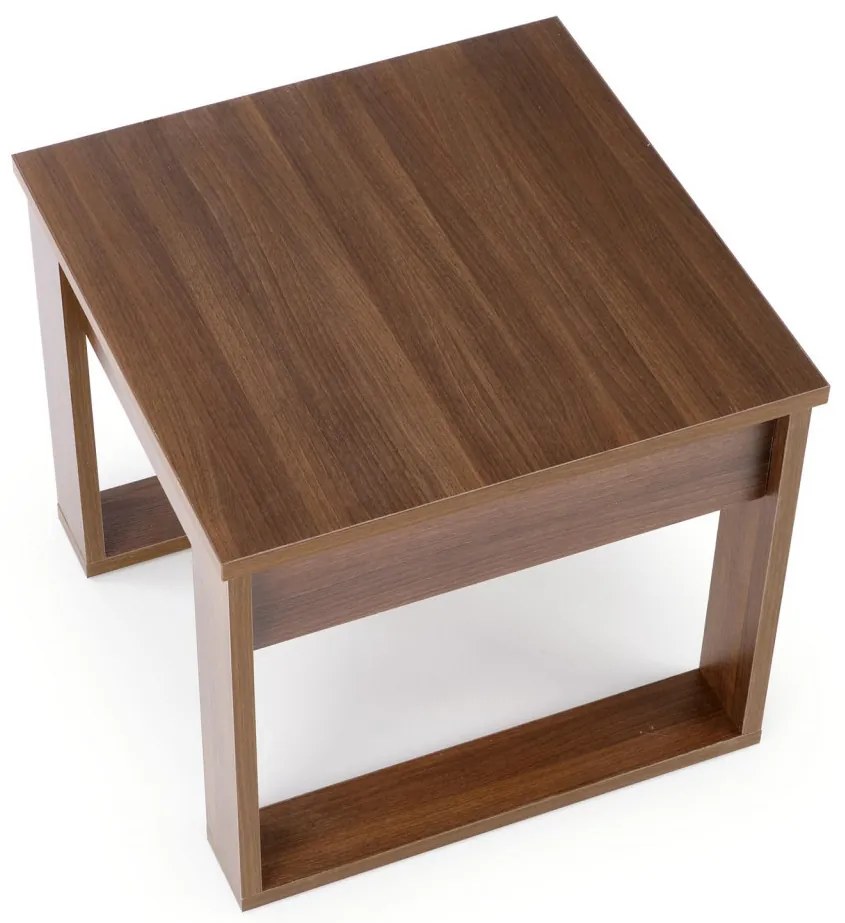 Masuta de cafea Nea patrata nuc inchis L60 cm