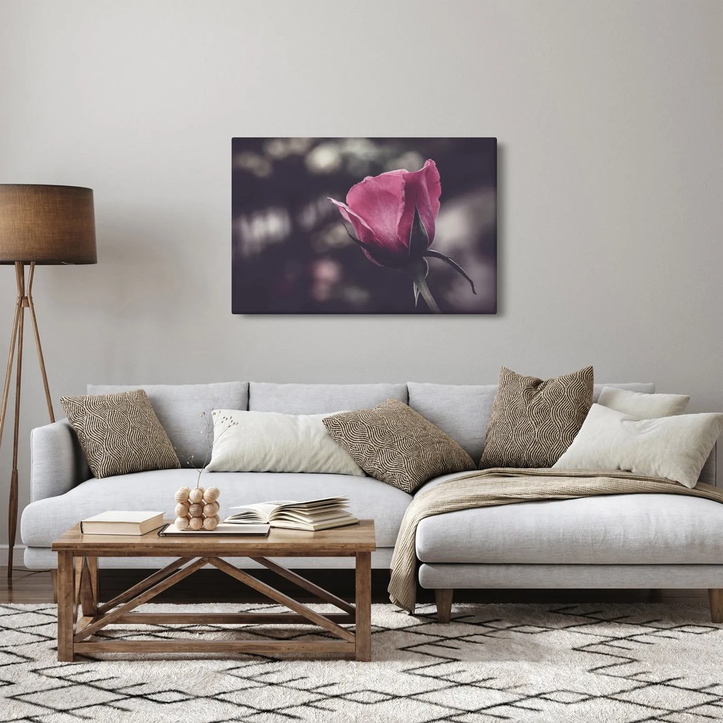 Tablou - Detaliu florii de trandafir (90x60 cm)