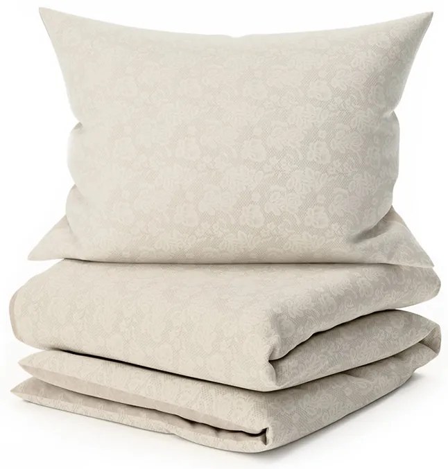 Lenjerie de pat din bumbac Renforce KYTKA bej Dimensiune lenjerie de pat: 70 x 90 cm | 140 x 200 cm