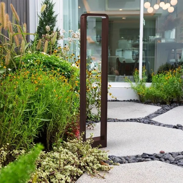 Brilagi - Lampă LED de exterior BARI LED/7W/230V 3000/4000/6000K maro IP54 80 cm