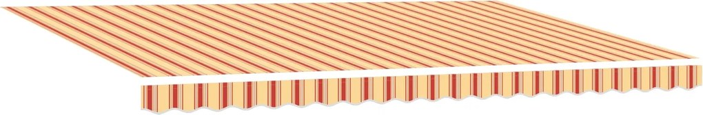 vidaXL Copertină Galben și portocalie 500 x 300 x 165 cm