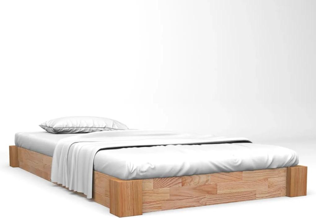 Cadru de pat, 90 x 200 cm, lemn masiv de stejar