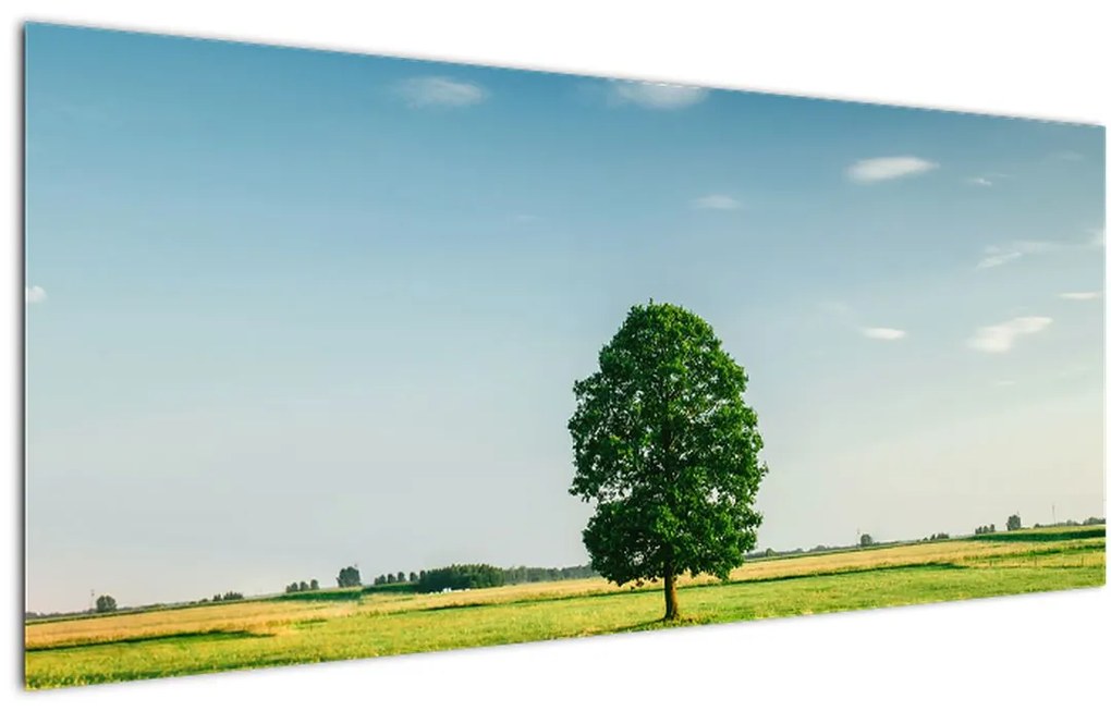 Tablu - Copac în luncă (120x50 cm)