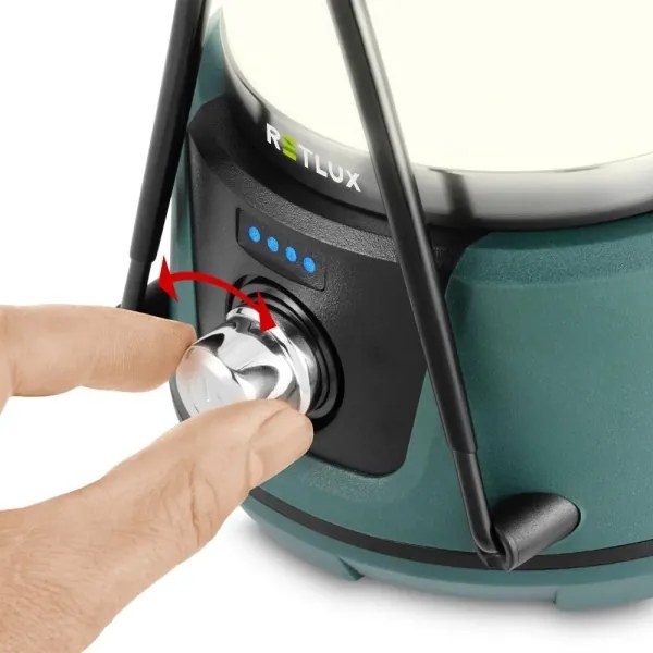 Retlux - Lampă LED portabilă reglabilă, powerbank 3W, 4400 mAh, IPX2