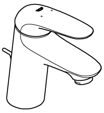 GROHE 23707003 - Baterie pentru lavoar EUROSTYLE, 163 mm, crom lucios