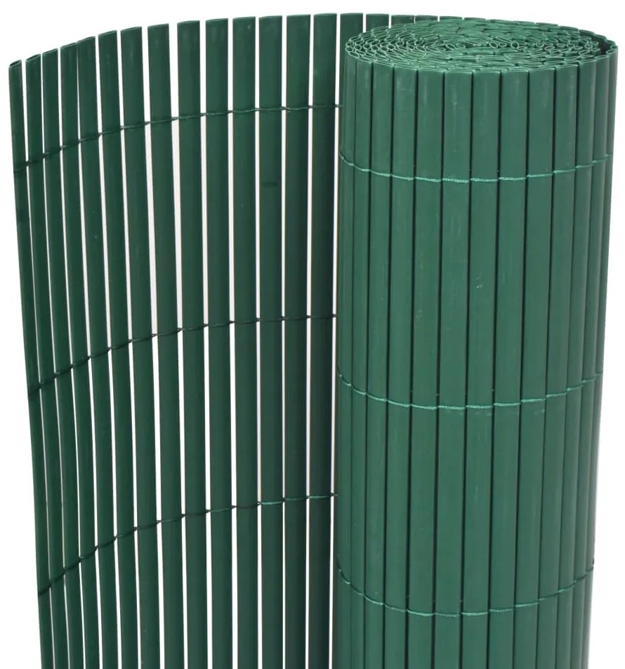 Gard de gradina cu doua fete, verde, 90 x 300 cm, PVC 1, Verde, 90 x 300 cm