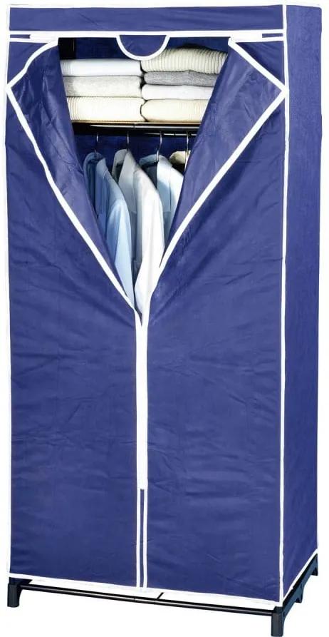 Șifonier din material textil Wenko, 160 x 50 x 75 cm, albastru