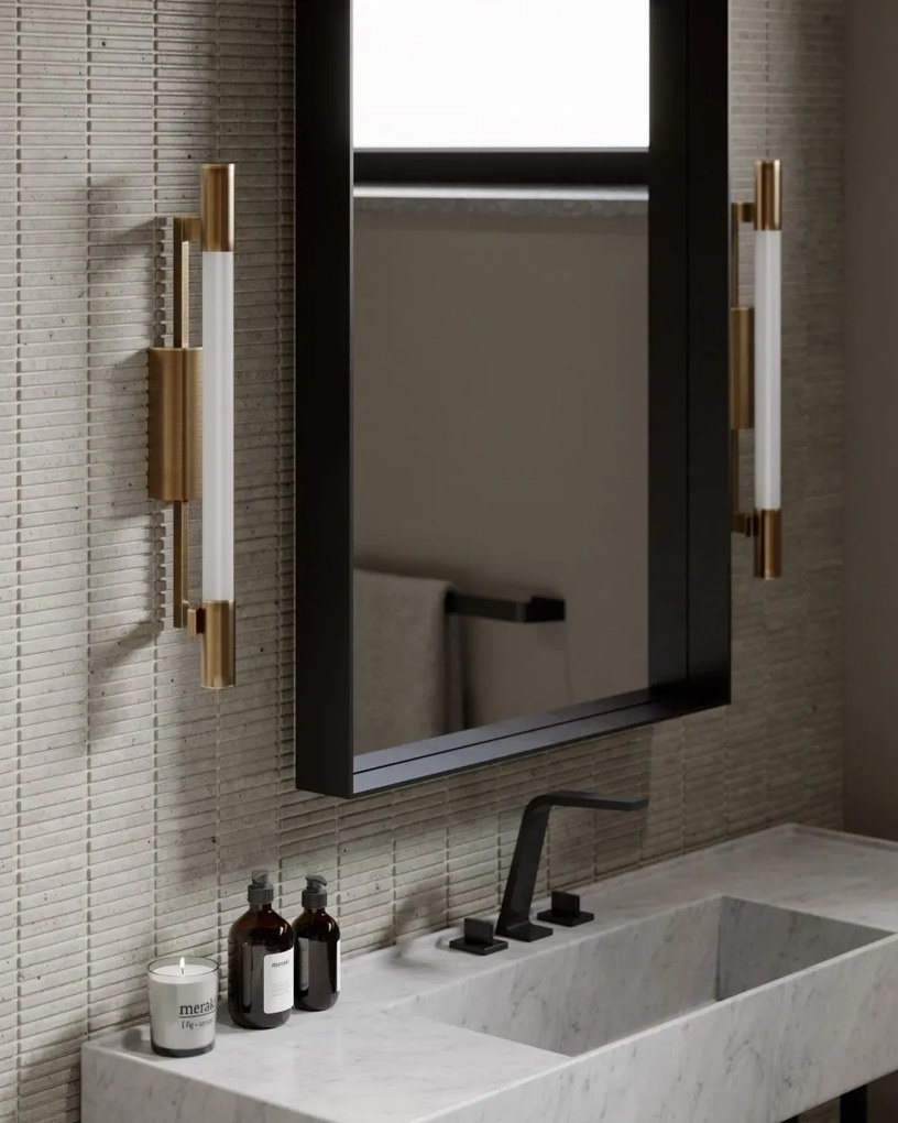 Aplica de perete LUX pentru oglinda sau tablou MERCED B7124-PBR-CE HVL