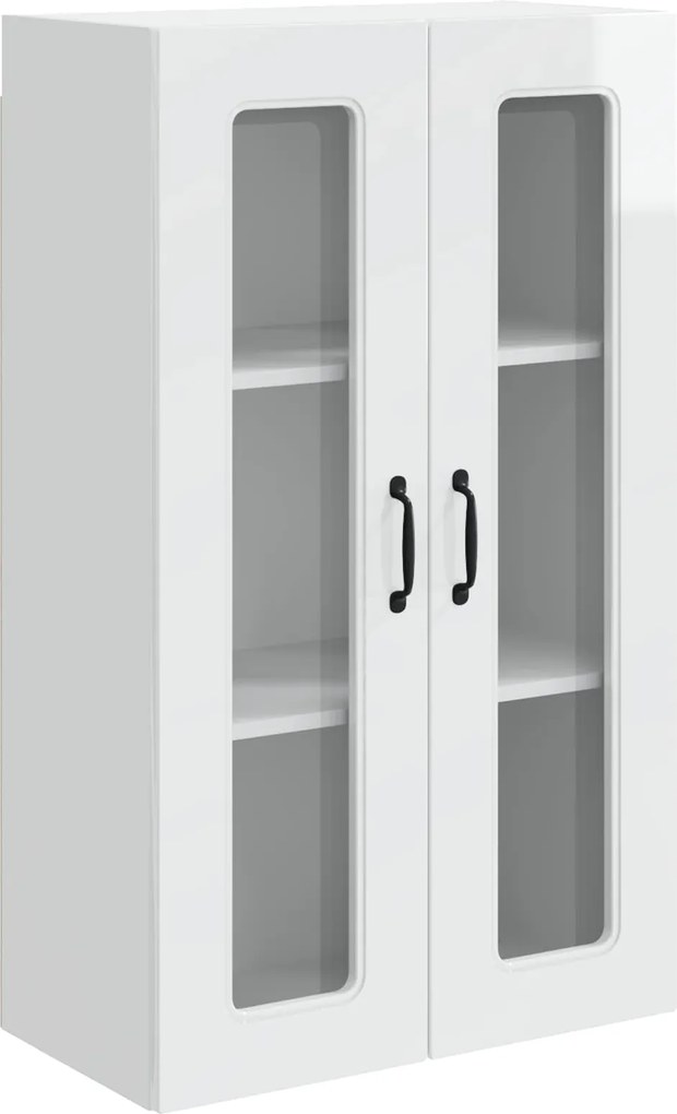 vidaXL Dulap de bucătărie Kalmar Alb lucios 60 x 31 x 100 cm