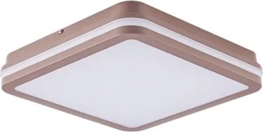 Brilagi-LED Aplica de exterior cu senzor BENE, LED 24W, 230V, 26x26 cm, maro, IP54