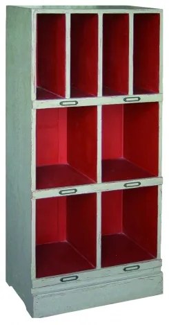 Biblioteca, verde, din lemn masiv cu aspect clasic, small, Chicago