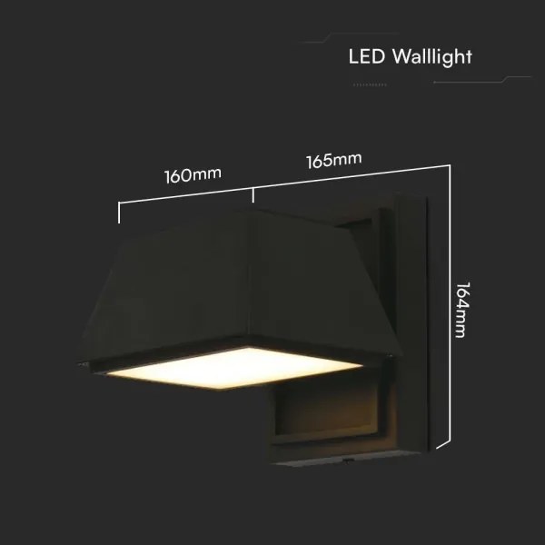Aplică LED de exterior LED/15W/230V IP65 3000K negru