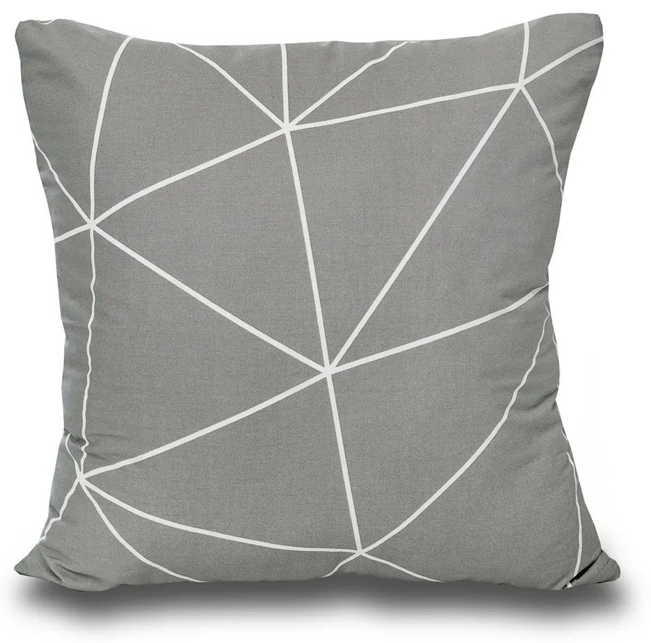 Față de pernă Kvalitex Nordic Grid gri, 50 x 70 cm, 50 x 70 cm