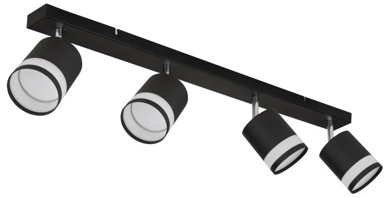 Plafoniera cu 4 Spoturi directionabile metal negru LUCERO