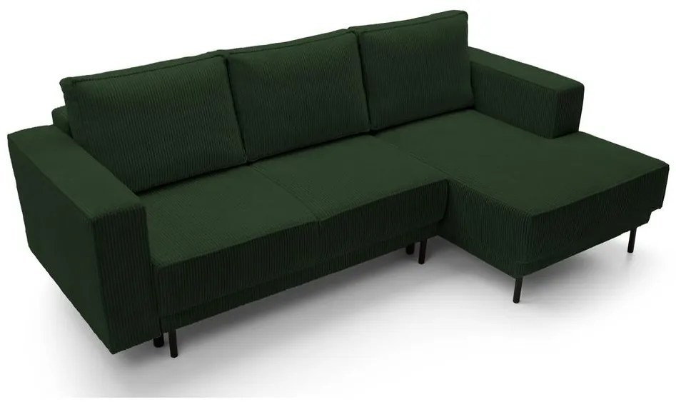 Colțar Rodriguez mini (D) (verde închis + negru). 1099136