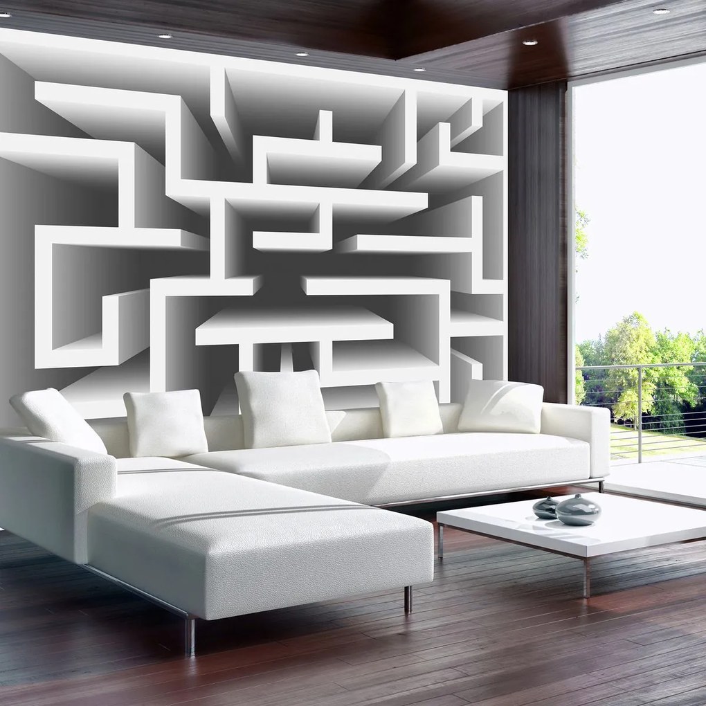 Fototapet - 3D labirint (254x184 cm)
