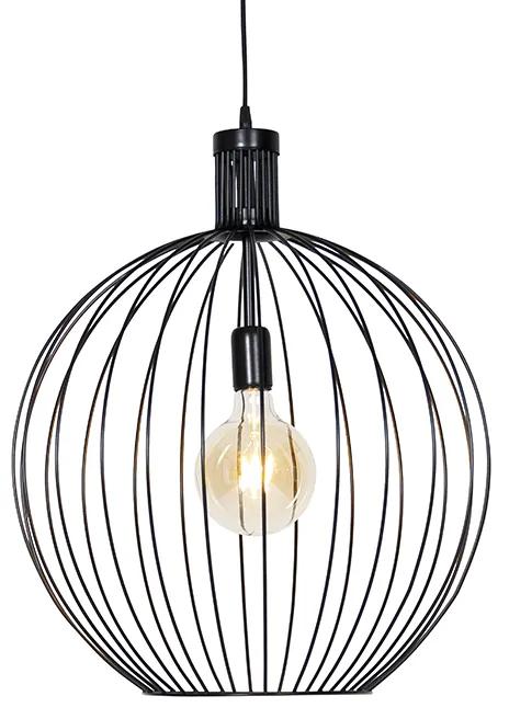 Lampă suspendată design neagră 50 cm - Wire Dos
