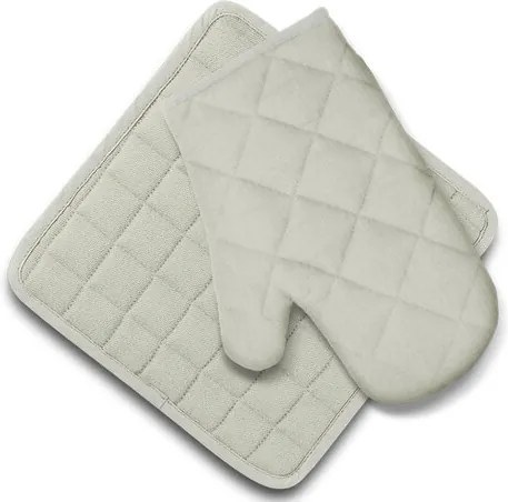 Set Domarex Ollie, mănușă și suport de bucătărie, crem
