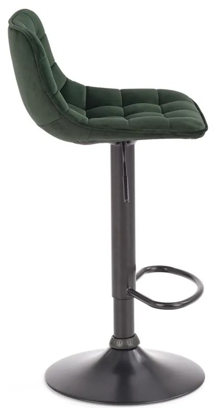 Scaun de bar H95 velvet verde