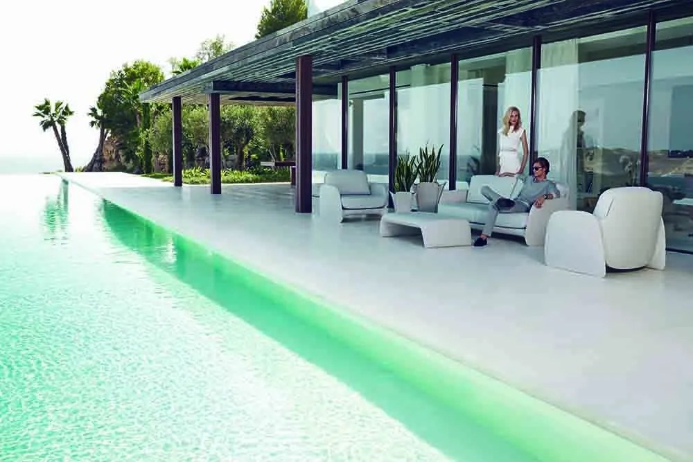 Fotoliu de exterior / interior design modern premium PEZZETTINA LOUNGE CHAIR 56010 Vondom