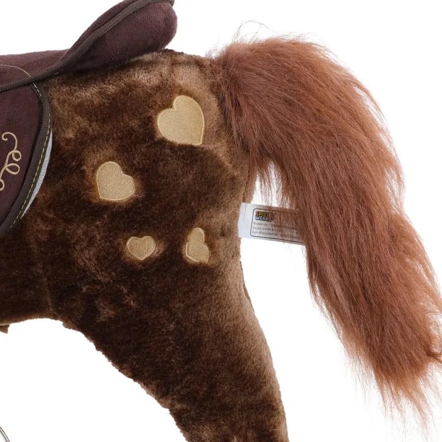 Balansoar cal brun cu efect sonor Spielwerk