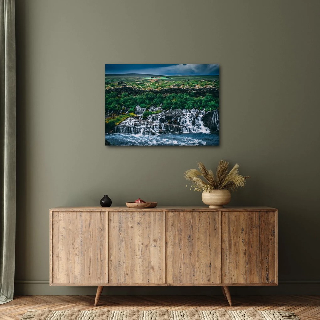 Tablou cu cascade în natură (70x50 cm)