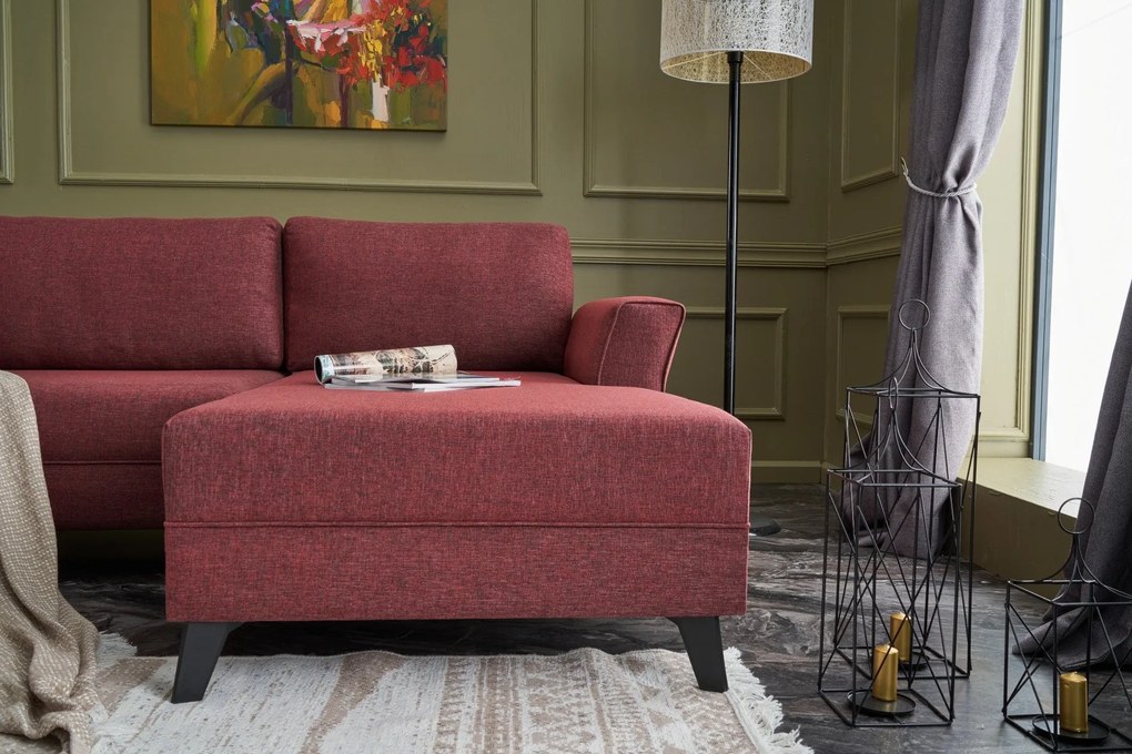 Canapea extensibilă de colț Eris - Claret Red