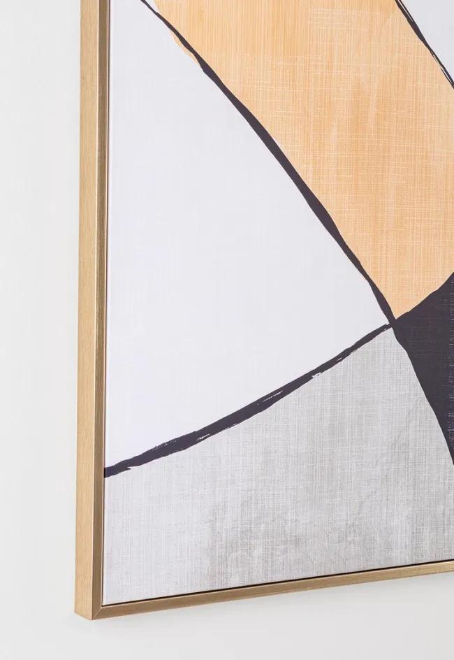 Tablou decorativ multicolor din panza si lemn de Pin, 60x3,2x80 cm, Galeria Abstract Bizzotto