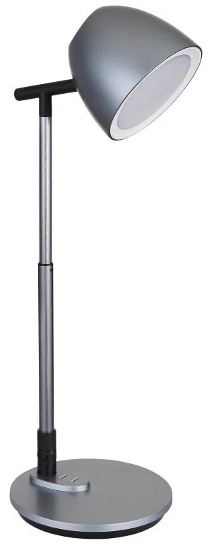 Lampa de birou aluminiu, plastic gri inchis LED CCT CASALA