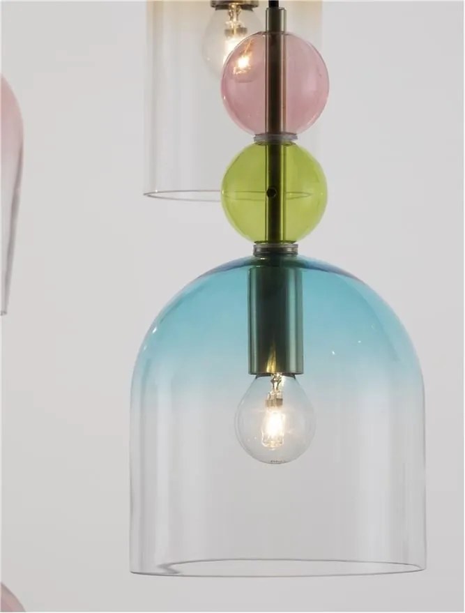Lustra cu 5 Pendule design decorativ modern MURANO