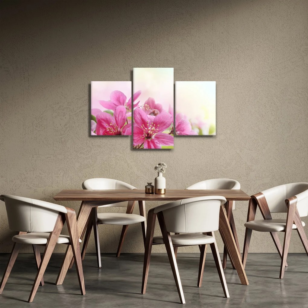Tablou - Flori roz (90x60 cm)